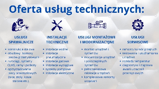 Usługi techniczne / budowa maszyn / usprawnienia 