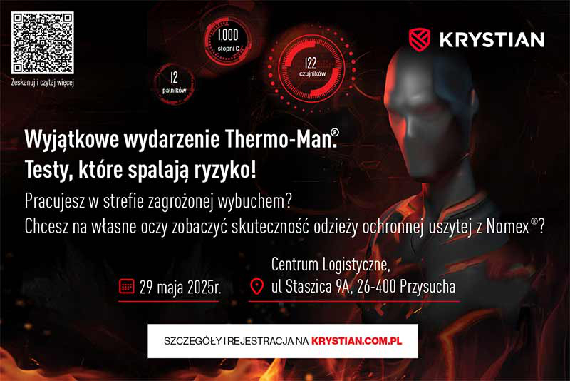 Seminarium naukowo-techniczne Thermo-Man. Zobacz na żywo pokaz badania trudnopalności odzieży ochronnej